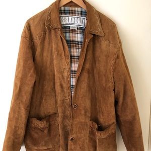 BB Dakota Suede Western Rancher Style Mens Coat